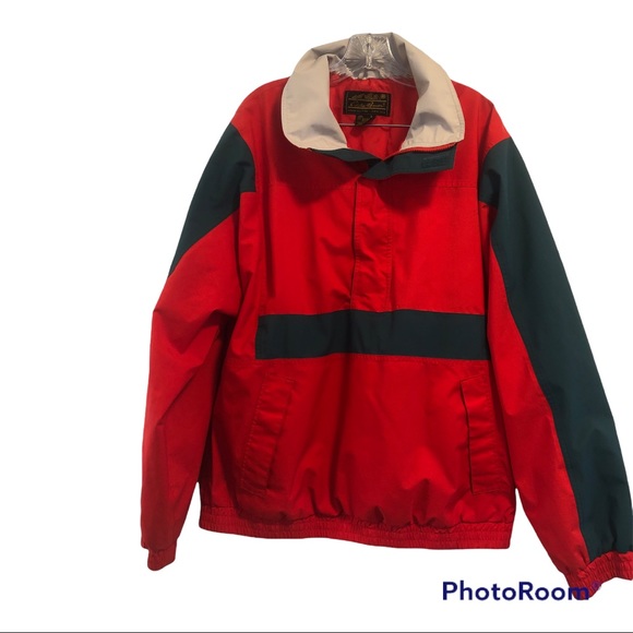 Eddie Bauer Jackets \u0026 Coats | Eddie Bauer Mens L GORE-TEX Color Block Half Zip Anorak Jacket Red Vintage 90s | Color: Gray/Red | Size: L | Pm-71560149